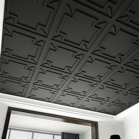 Art3d Decorative Drop Ceiling Tile 2‘x2‘, Glue-up 3D Textured Ceiling ...