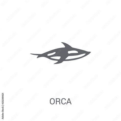 Orca icon. Trendy Orca logo concept on white background from animals ...