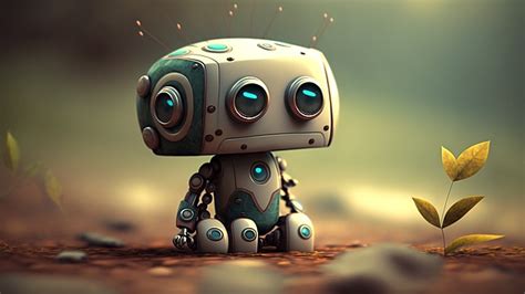 Robot Green Wallpaper Hd