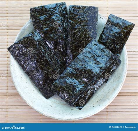 Dried seaweed,nori stock image. Image of nori, edible - 34062625