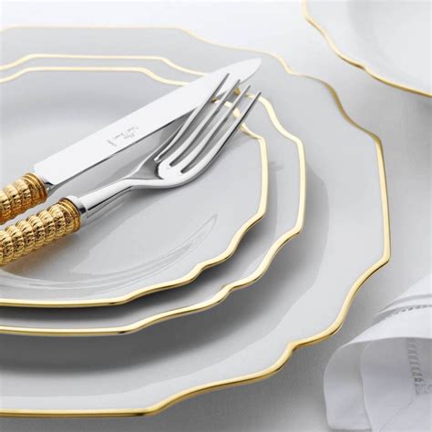 Augarten Wien 1718 - Belvedere White & Gold Dinner Plate | Dinner ...