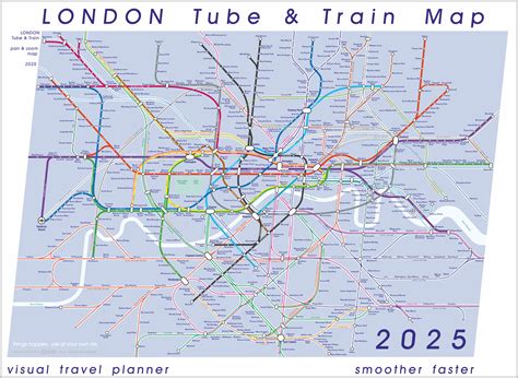 London Tube & Train Map 2024 - underground, rail & tram visual journey ...