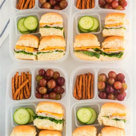 Mini Sandwich Lunchbox Idea - Family Fresh Meals