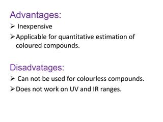 Colorimetry: Principle, Procedure and applications | PPT