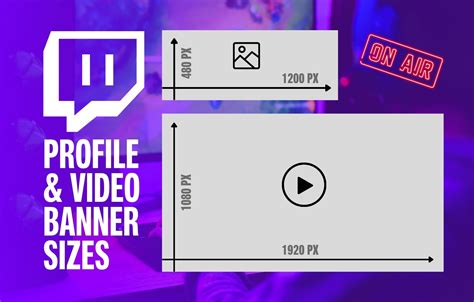 Twitch Banner Size - All Sizes You Need for Profile, Video, Badge Sizes