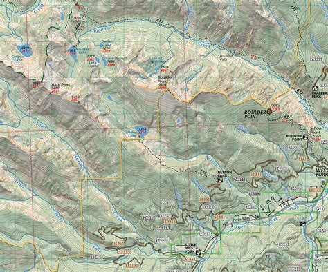 Selway-Bitterroot Wilderness Map