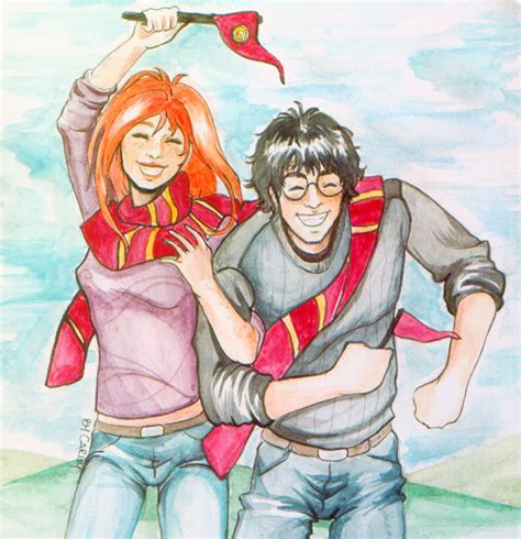 Harry and Ginny Quidditch by Karmypu on DeviantArt