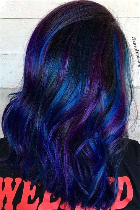 Best Purple And Blue Hair Looks | Dark purple hair, Hair color pictures ...