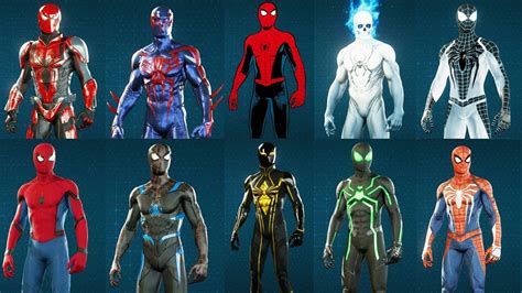 Marvel spider man ps4 spiderman suits - fundinglaneta