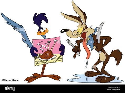 ROAD RUNNER and Wile E Coyote - Warner bros cartoon characters in the ...