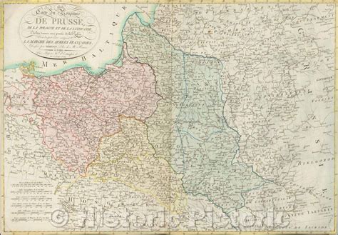 Historic Map - 1806 Carte du Royaume de Prusse, de la Pologne et de la ...