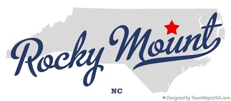 Map of Rocky Mount, NC, North Carolina