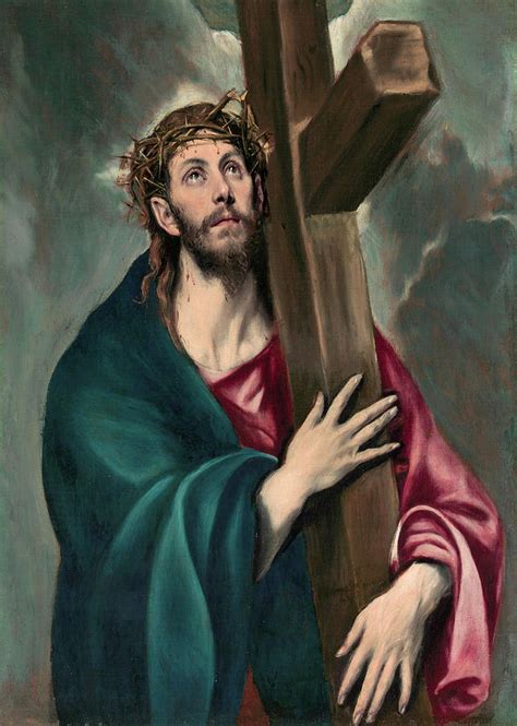 Christ Carrying the Cross Painting by El Greco - Pixels