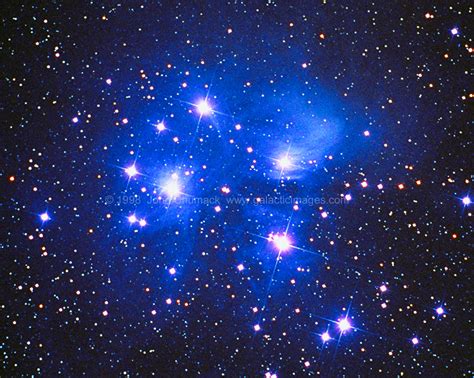 M45 The Pleiades Star Cluster Photos - Also known as "The Seven Sister