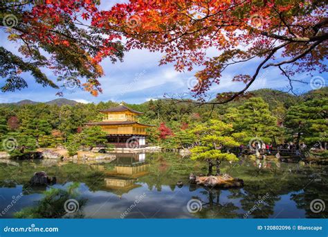 Golden Pavilion at Kinkakuji Temple at Fall Editorial Photo - Image of ...