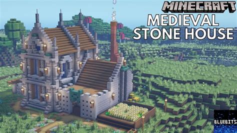 Minecraft Tutorial - How to Build a Medieval Stone House | Minecraft ...