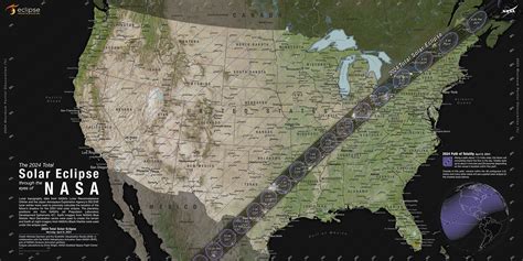 April 2024 Eclipse Path Map Nasa - Mame Stacee