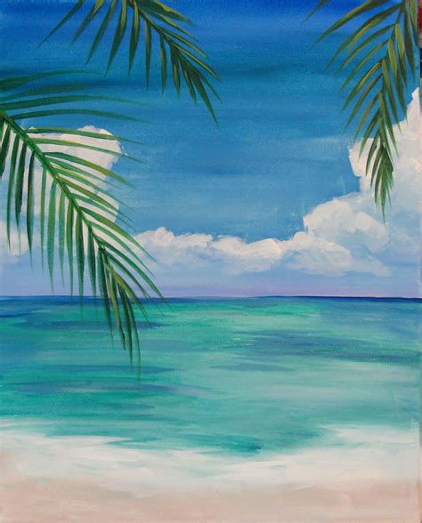 Image result for easy beach paintings for beginners | painting in ...