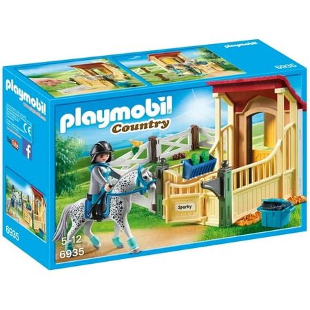 PLAYMOBIL Horse Stable with Appaloosa - Walmart.com