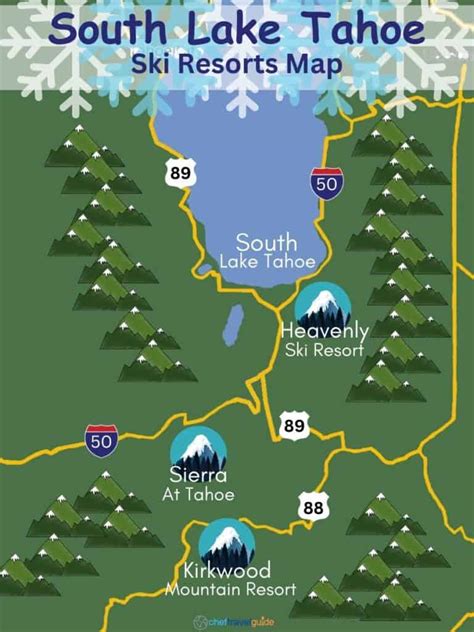 Lake Tahoe Ski Resorts Map 2023 [with Trail Maps]