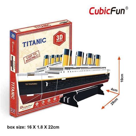 Cubic Fun 3D Puzzle Titanic 30 Pieces - Kalimat Store