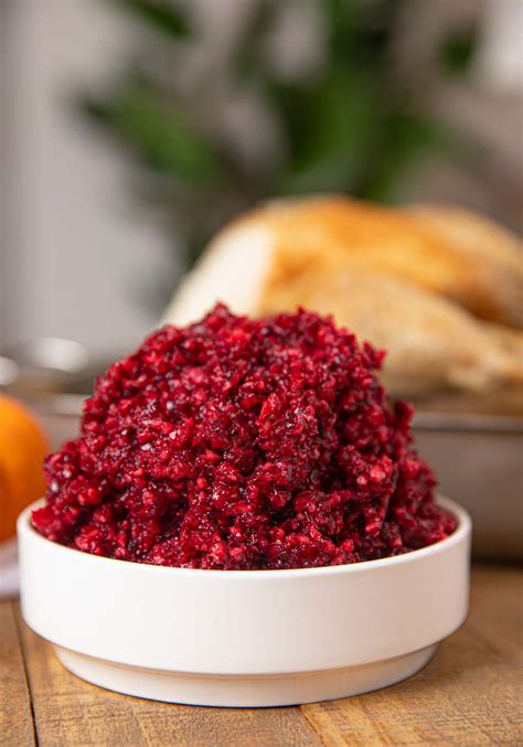 Cranberry Relish Recipe (A Fresh Cranberry Sauce) - Dinner, then Dessert