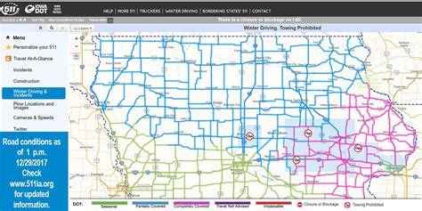 Iowa 511 Road Conditions Map - Map Of Staten