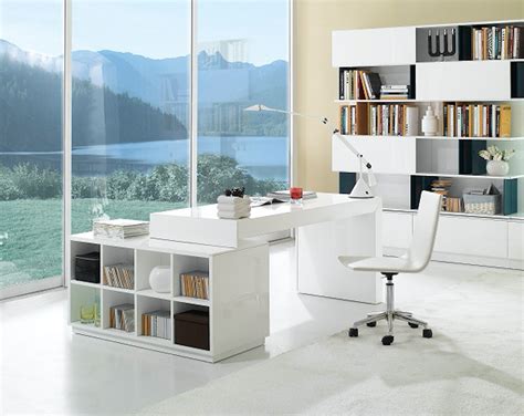 S005 Modern Office Desk White High Gloss available for purchase at Nova ...