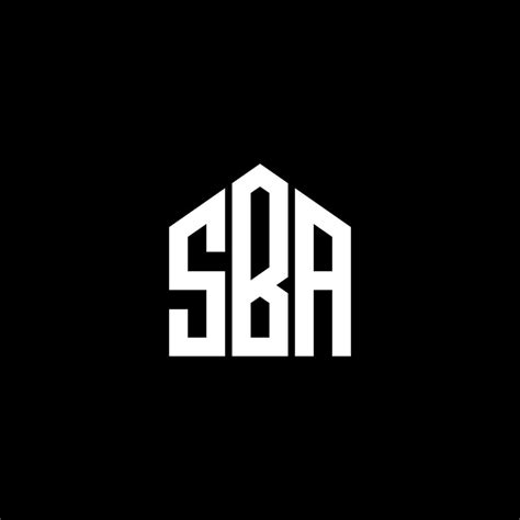 SBA letter design.SBA letter logo design on BLACK background. SBA ...