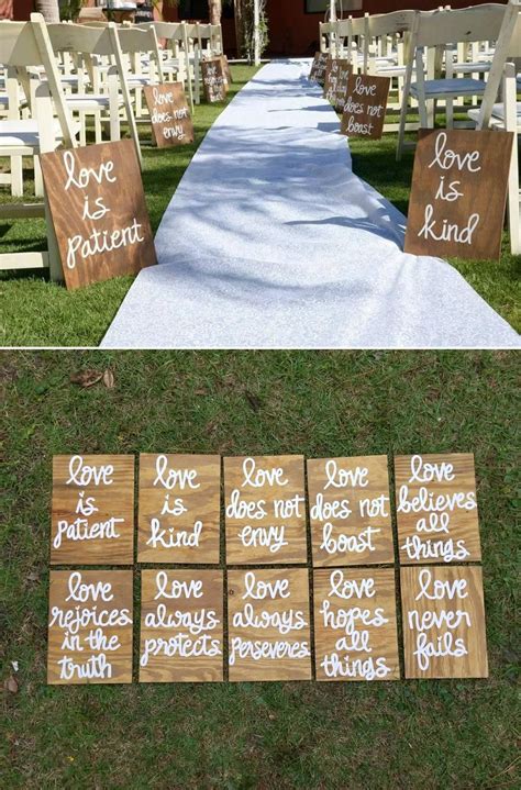 wedding ceremony aisle signs - Una Parrott