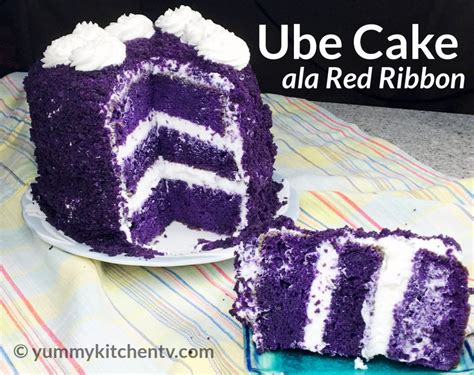 Ube Cake ala Red Ribbon - Yummy Kitchen