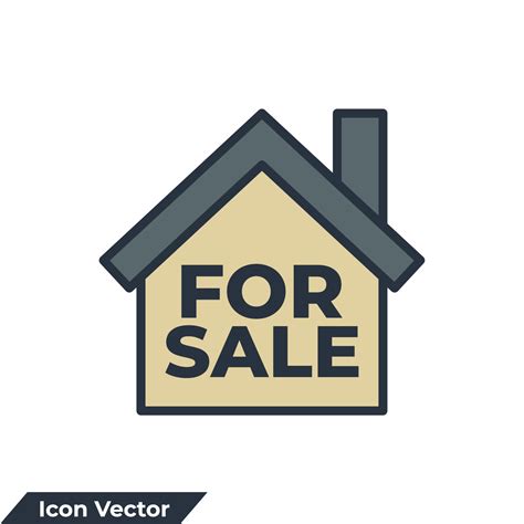 House for Sale icon logo vector illustration. for sale symbol template ...