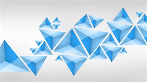 Blue Geometric Wallpaper