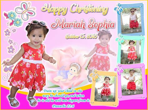 Christening tarpaulin design | Tarpaulin design, Baby girl invitations ...