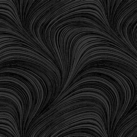 A Festive Season 2~Wave Texture Black Cotton Fabric by, Fabric sold by ...