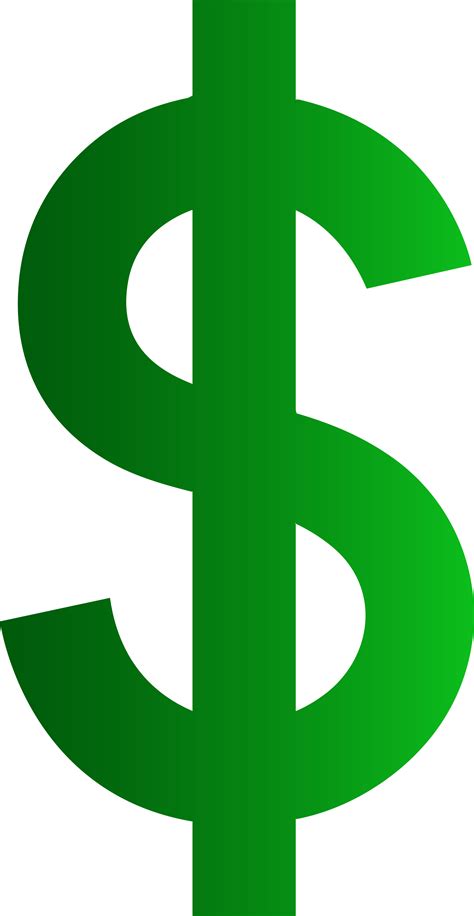 Green Dollar Sign - Free Clip Art