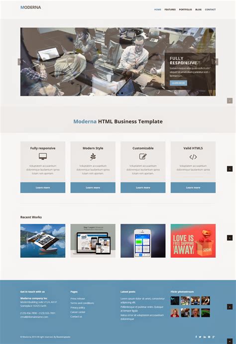 Responsive Website Templates With Source Code