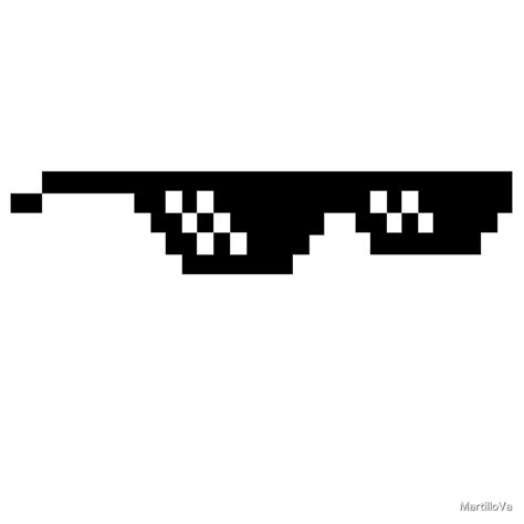 "PIXEL GLASSES deal with it meme" by MartilloVa | Redbubble