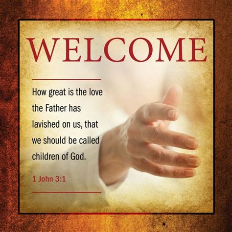 Church Banner - Verses Welcome 3' x 3' - Outreach Marketing