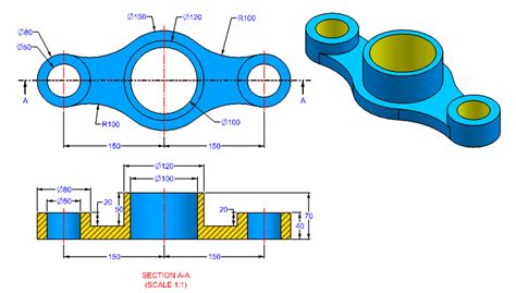 AutoCAD_3D_Exercise_3 | Autocad training, Autocad, Learn autocad