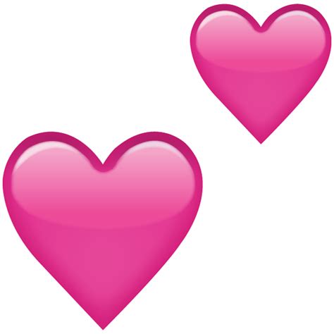 Two Pink Hearts Emoji Png