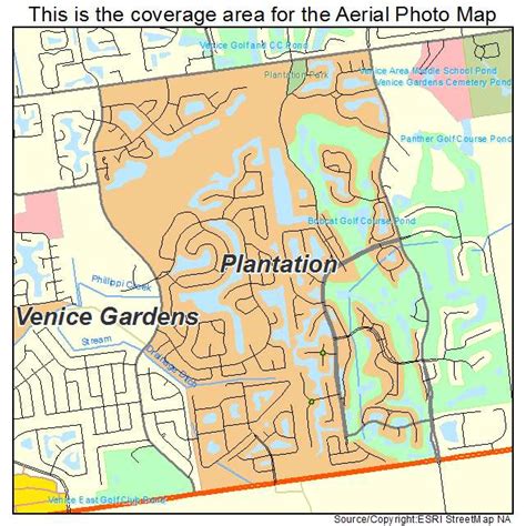 Aerial Photography Map of Plantation, FL Florida