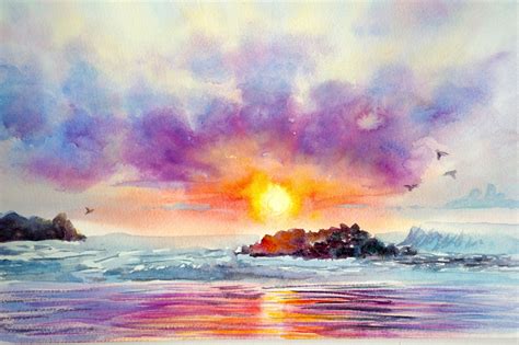 How To Draw Sunset Clouds at How To Draw