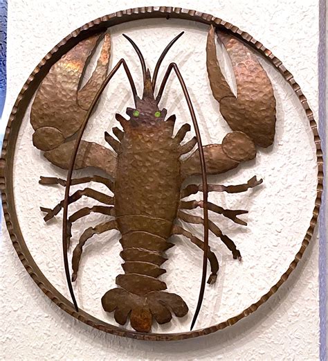 Beautiful Lobster Wall Sculpture Plaque Sign Brutalist Vintage, German ...