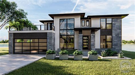 Modern Prairie House Plans by Advanced House Plans