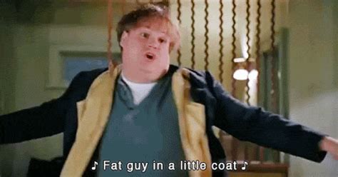 Fat Guy GIF - TommyBoy ChrisFarley FatGuyInALittleCoat - Discover ...