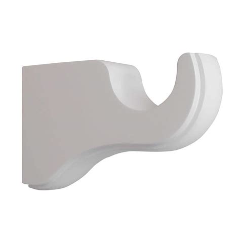 Martha Stewart Living 1-3/8 in. Wood Single Bracket in White-33-BS-1 ...