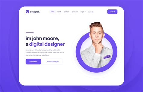 Design Portfolio Webflow Template - Designer | BRIX Templates