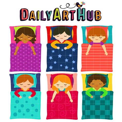 Bedtime Kids Clip Art Set – Daily Art Hub // Graphics, Alphabets & SVG