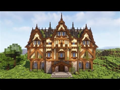 Minecraft | Big Medieval Mansion Tutorial - YouTube